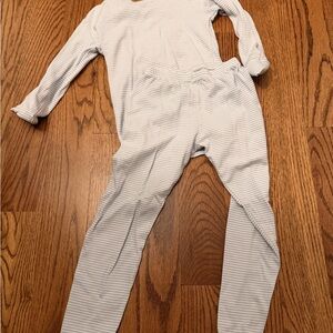 Kissy Kissy White Striped Kids Pajama Set
